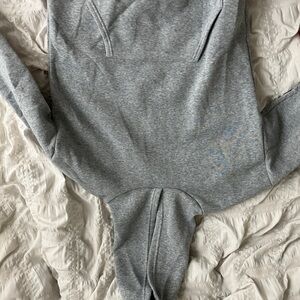 gray oversized hoodie